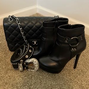 Leatherock Black studded Belt